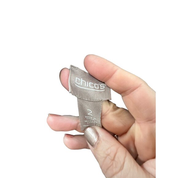 🍒 2/$20 🍒 Turquoise Chico's Turtleneck Sweater L/XL - Picture 5 of 6